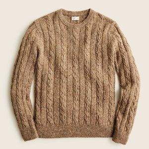 J.Crew Eco Donegal Cable-Knit Sweater